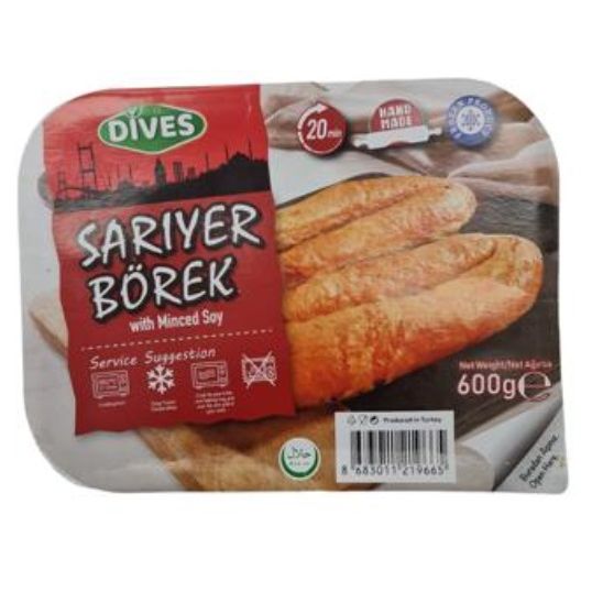 Dives Sariyer Borek with Minced and Soy (Soya Kiymali) 600 g