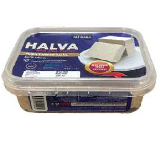Ali Baba Plain With No Added Sugar Halva (Seker ilavesiz Sade Helva) 225g
