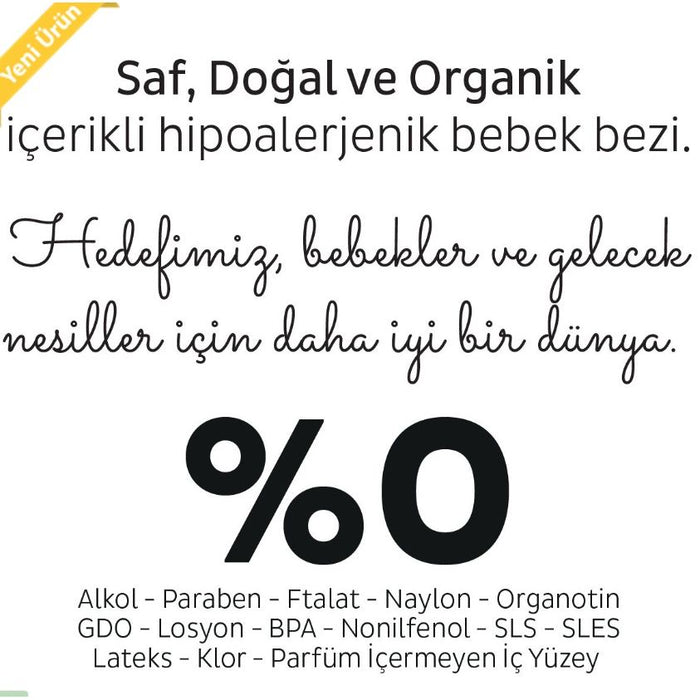 Sleepy Bio Natural Baby Velcro Diaper Maxi / 7-16 Kg (Cirtli Bebek Bezi) 48 Pcs