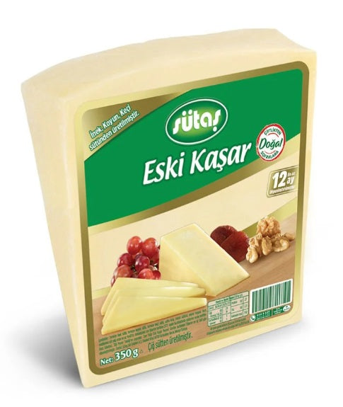 Sutas Aged Kashkaval Cheese (Eski Kasar-12 ay Olgunlastirilmis) 350 G
