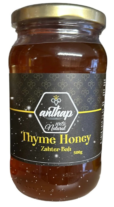Anthap %100 Mountain Thyme Squeezable Honey (Zahter Dag Kekigi Suzme Bal) 500 g