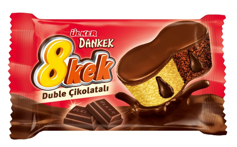 Ulker Dankek 8 Kek Double Chocolate Cake (Duble Cikolatali Kek) 55 gr