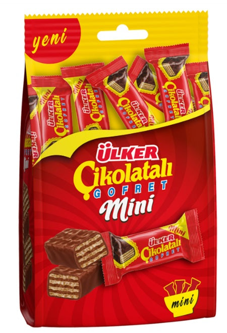 Ulker Chocolate Wafer Mini Multipack (Cikolatali Gofret Coklu Paket) 82 Grams