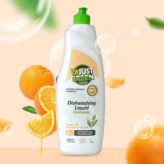 Just Green Washing Up Liquid (Bulasik Deterjani) 750ml