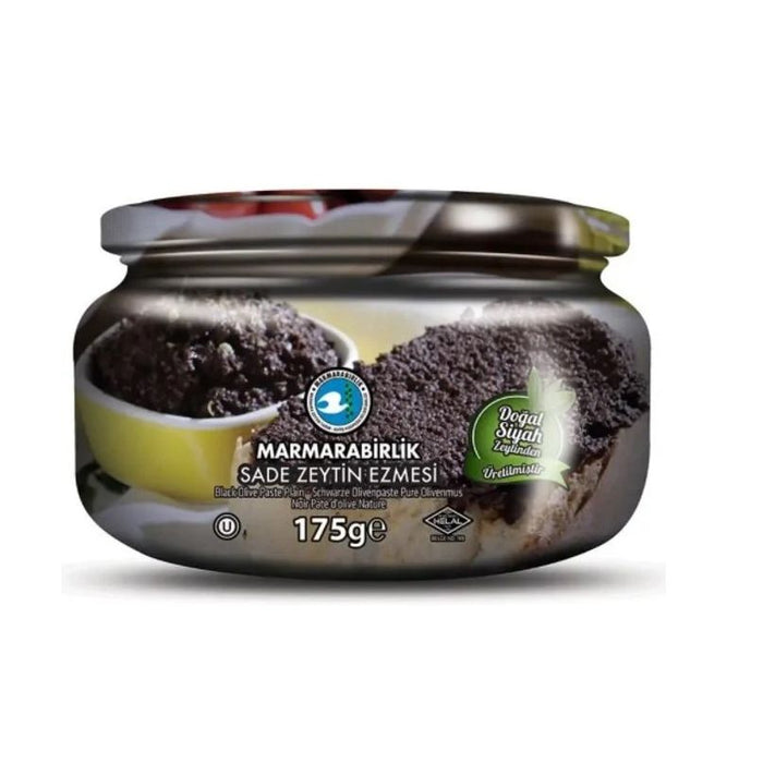 Marmarabirlik Black Olive Paste Plain Jar 175g (Sade Siyah Zeytin Ezmesi)