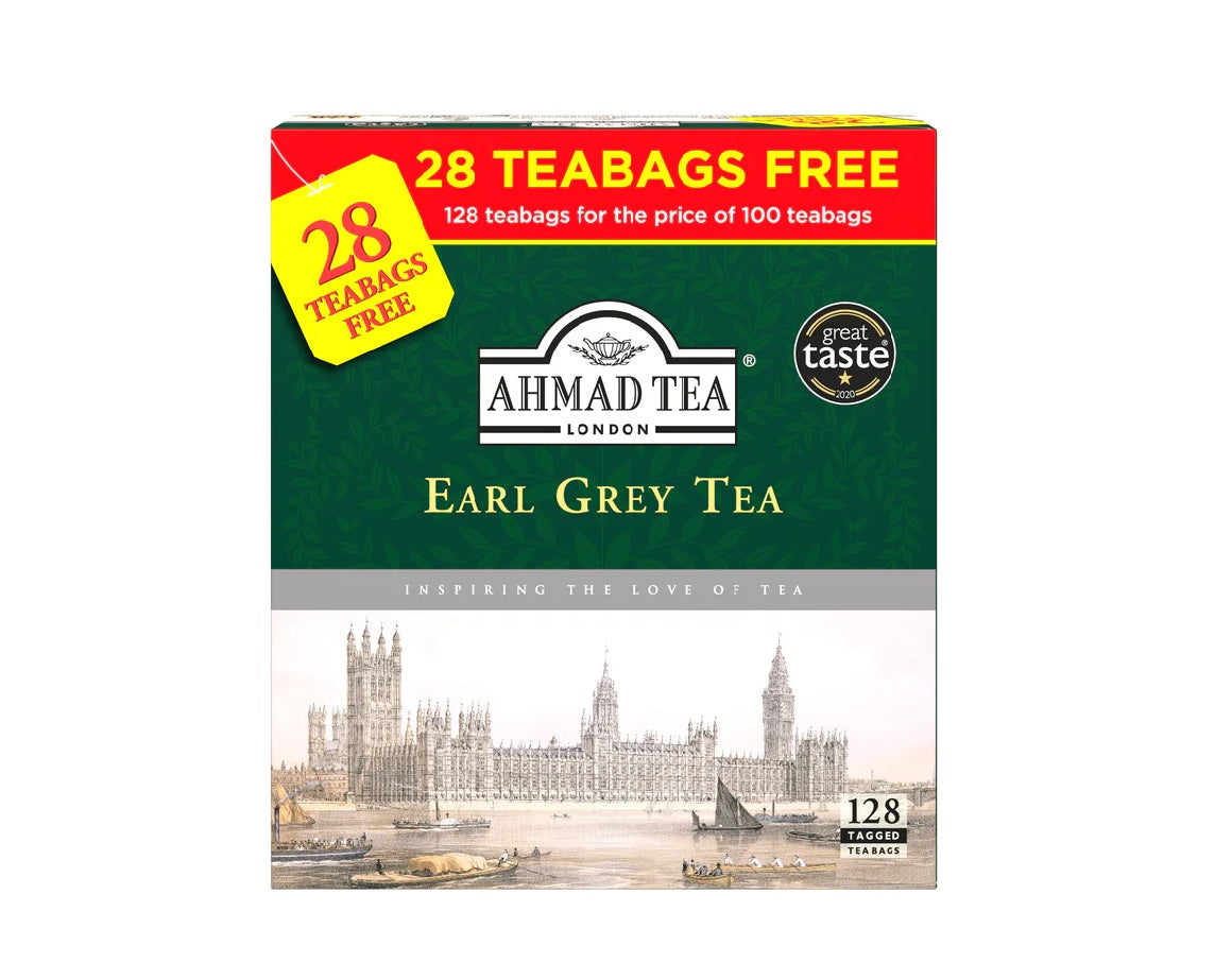 Ahmad Tea Bags Earl Grey Tea Box 100+28s 128s | Best