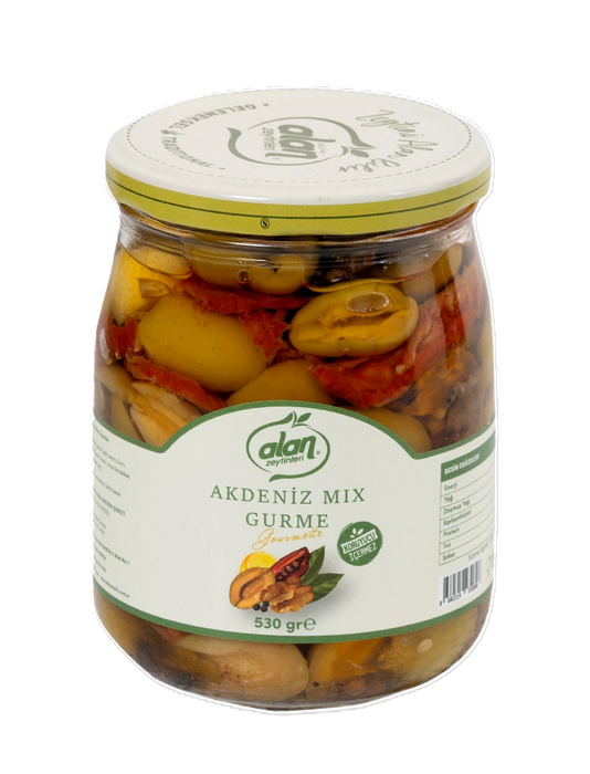 Alan Green Grill Mediterranean Olives (Yesil Izgara Akdeniz Zeytin) 530g