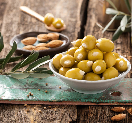 Alan Gourmet Almond Stuffed Green Olives 265g | Best Grocery-(1)