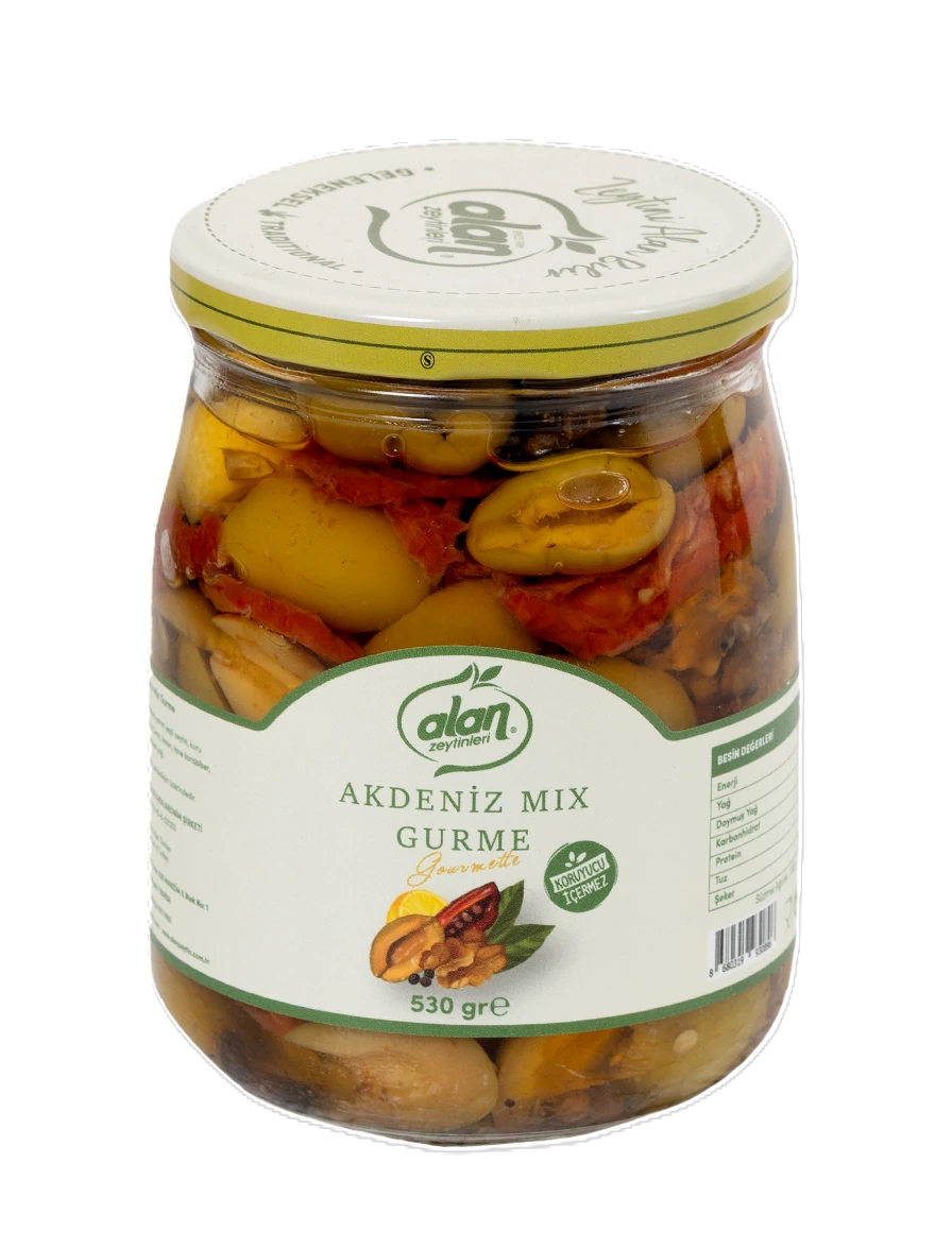 Alan Gourmet Mediterranean Green Olive Mix 530g | Best Grocery