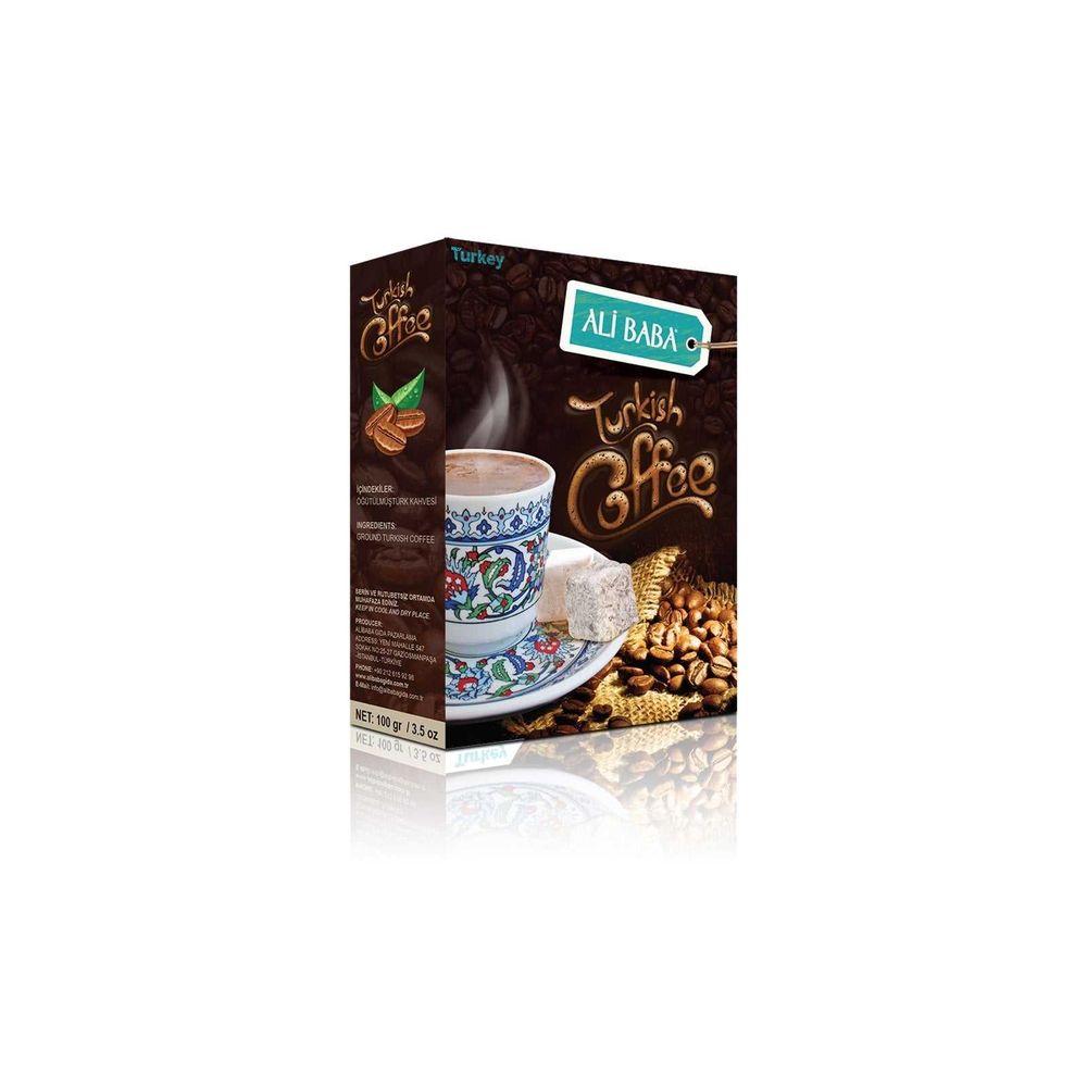 Ali Baba Boxed Turkish Coffee Turk Kahvesi 100g Box