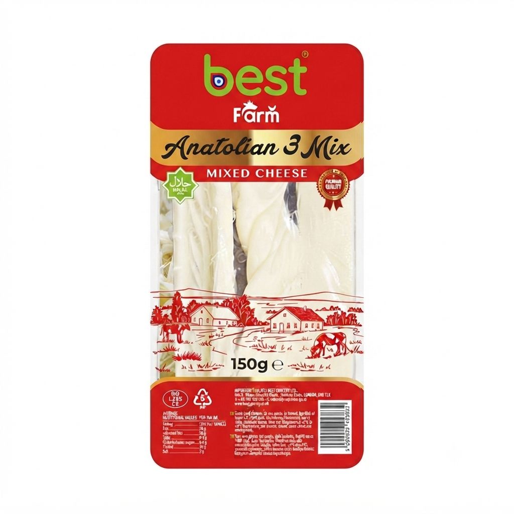 Best Farm Authentic Turkish Anatolian 3 Mix Halal Mixed Cheese Selection 150g