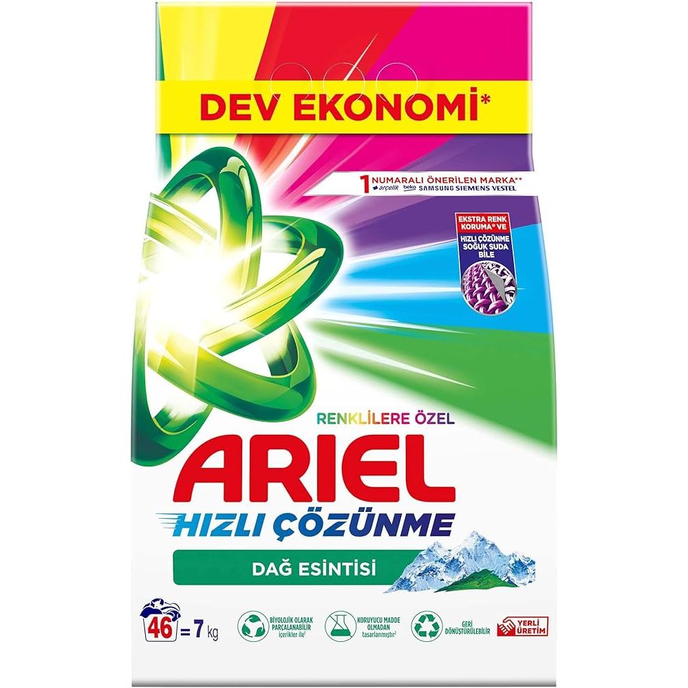 Buy Ariel Color Fast Dissolving Laundry Detergent 7kg | Best Grocery