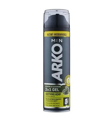 Arko Men Hemp Seed Oil 2-in-1 Shaving Gel 200ml | Best Grocery