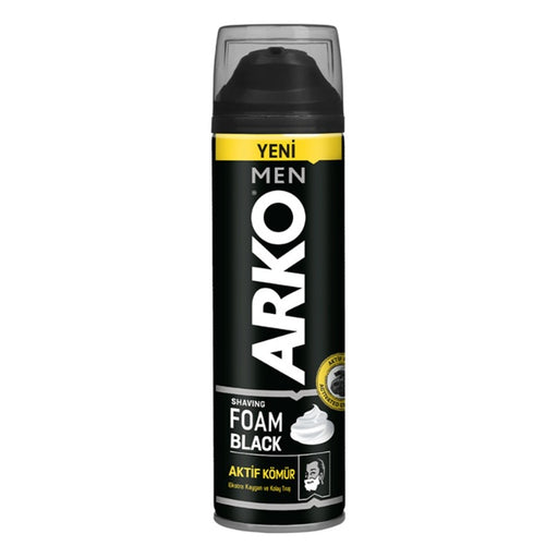 Arko Men Shaving Foam Black 200ml | Activated Charcoal | Best Grocery