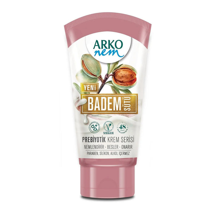 Arko Nem Almond Milk Prebiotic Hand Cream 60ml | 48h Moisture