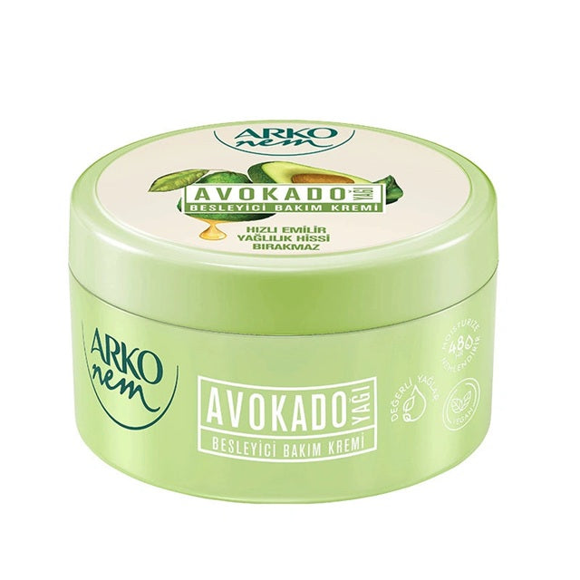 Arko Nem Avocado Oil Hand Cream Jar 250ml | 48h Moisture & Vegan