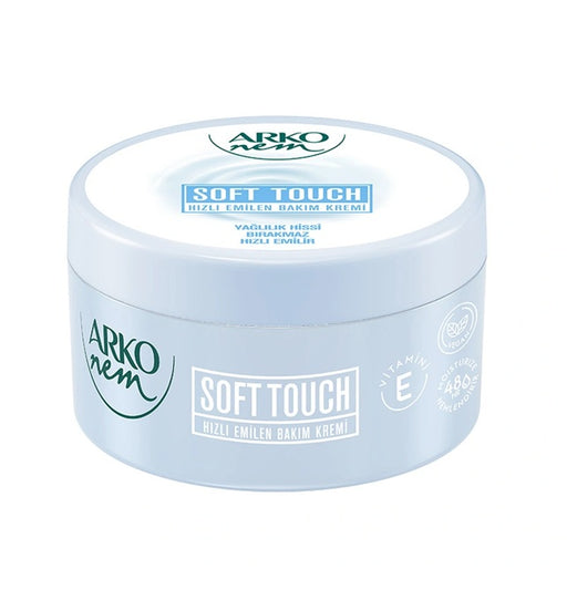 Arko Nem Soft Touch Hand Cream Jar 250ml | Fast Absorbing & Vegan