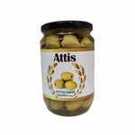 Attis Premium Mediterranean Pitted Green Olives 720ml Jar | Best Grocery-(1)