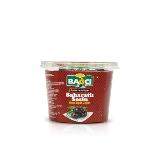 Buy Bagcı Black Gemlik Olives Marinated in Herbs 400g | Best Grocery