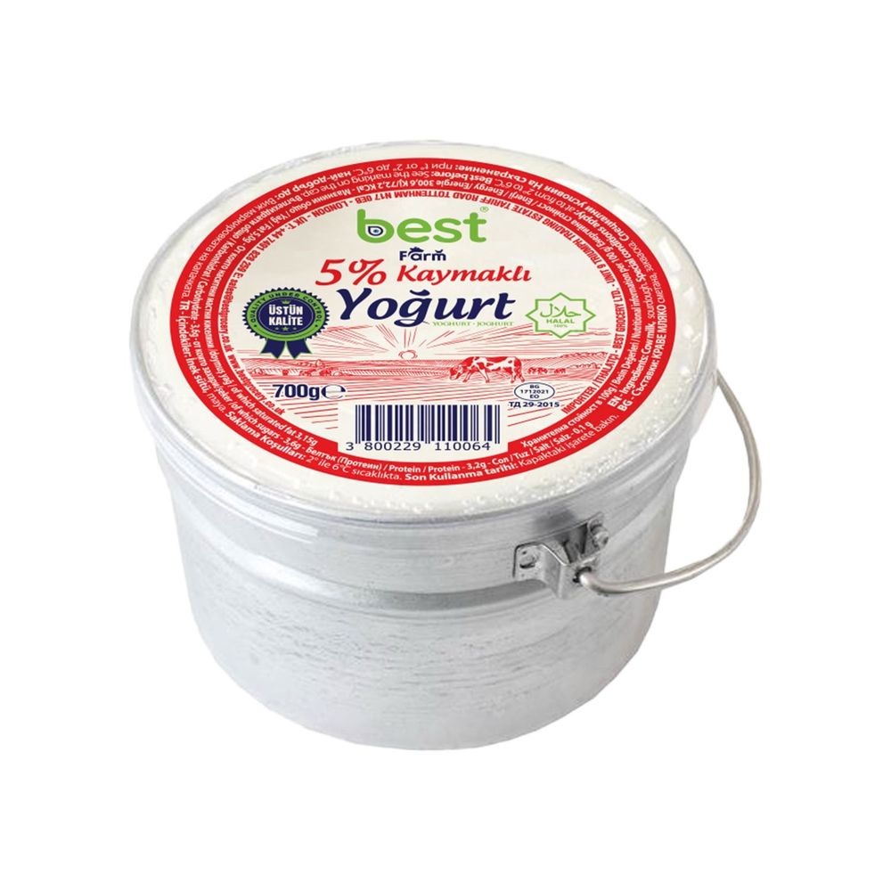 Buy Best Farm 5% Creamy Clotted Top Yogurt 700g | Best Grocery