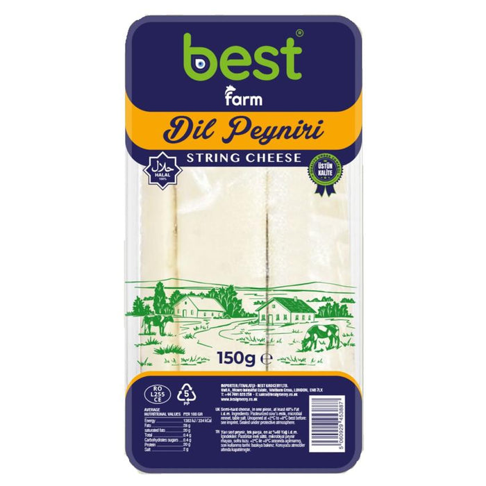 Best Farm Turkish Dil Peyniri Halal Fresh String Cheese 150g | Best Grocery