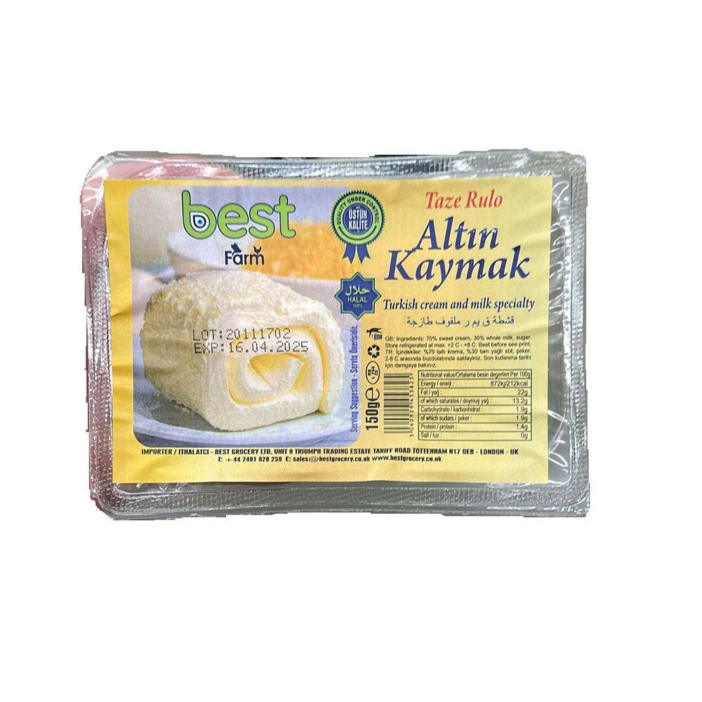 Buy Best Farm Rulo Altın Kaymak Clotted Cream 200g | Best Grocery-1