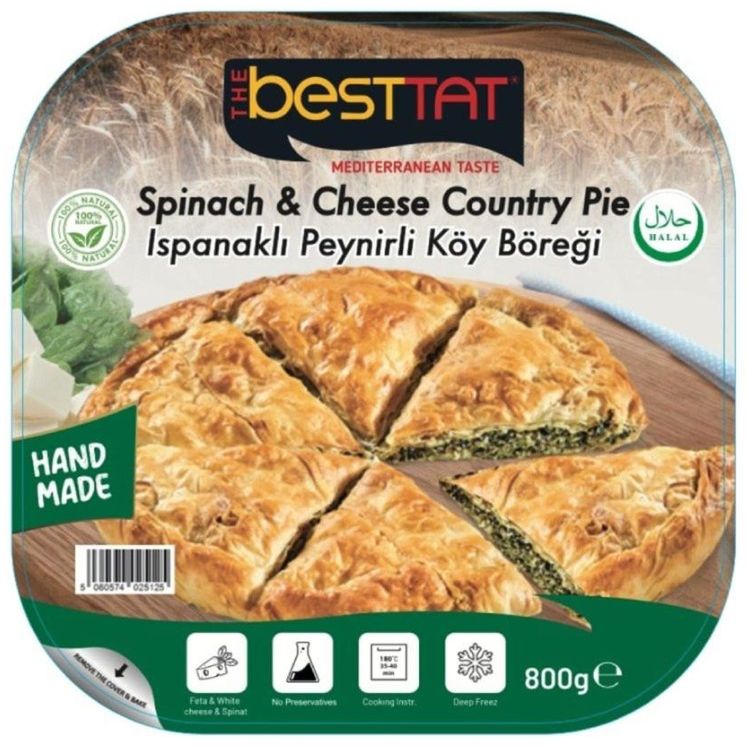 Besttat Spinach and Feta Cheese Country Pie 800g | Best Grocery