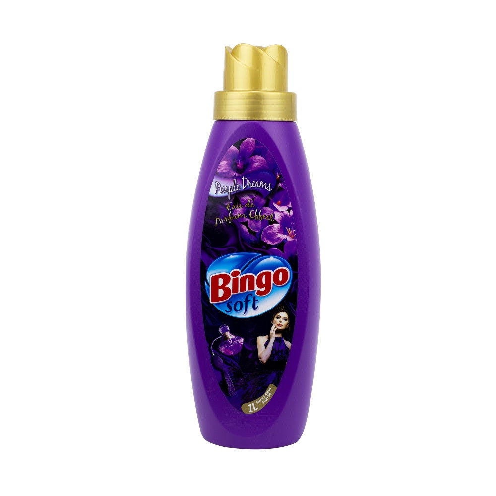 Bingo Soft Purple Dreams Fabric Softener 1L | Best Grocery