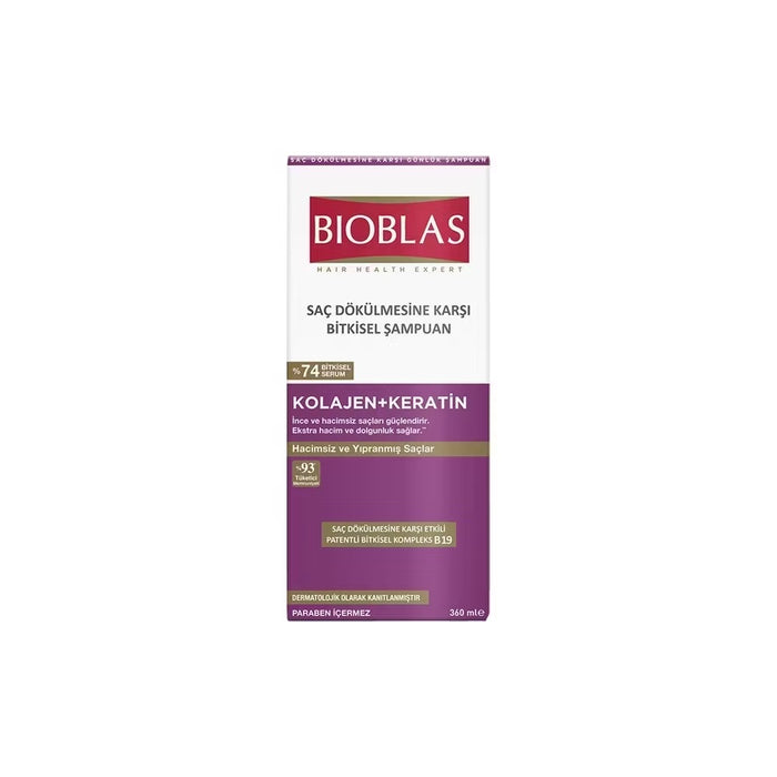 Bioblas Collagen + Keratin Shampoo 360ml | Best Grocery