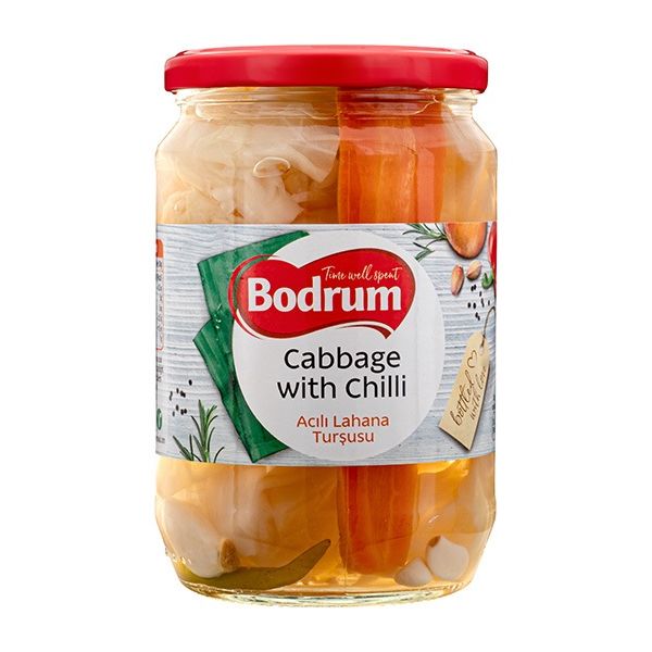 Bodrum Cabbage Pickle with Chilli Acili Lahana 670g