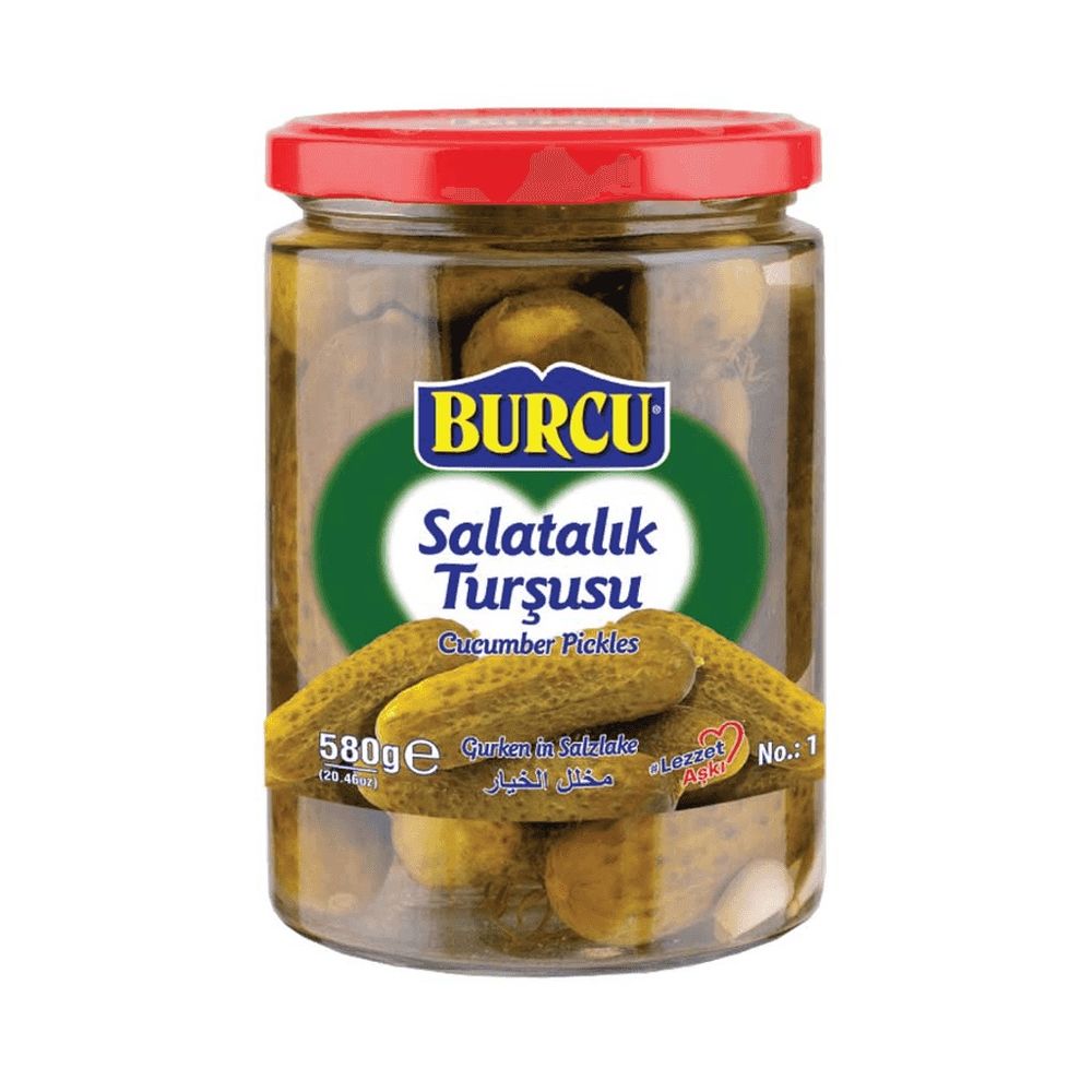 Burcu Cucumber Pickles Jar 580g | Best Grocery