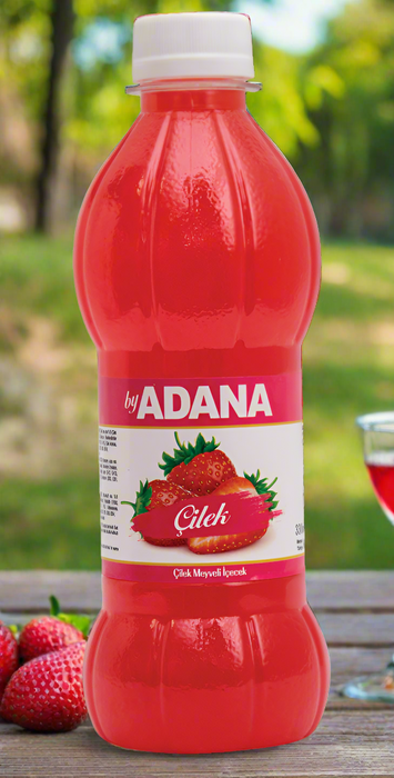 By Adana Strawberry Plastic Bottle (Cilek) 1000 ml