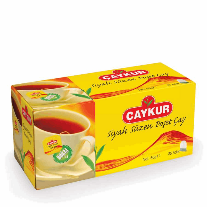 CAYKUR Demlik Suzen Authentic Turkish Black Tea Bags ( 1box / 25teabags ) :  Amazon.co.uk: Grocery