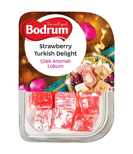 Bodrum Turkish Delight with Strawberry  200g