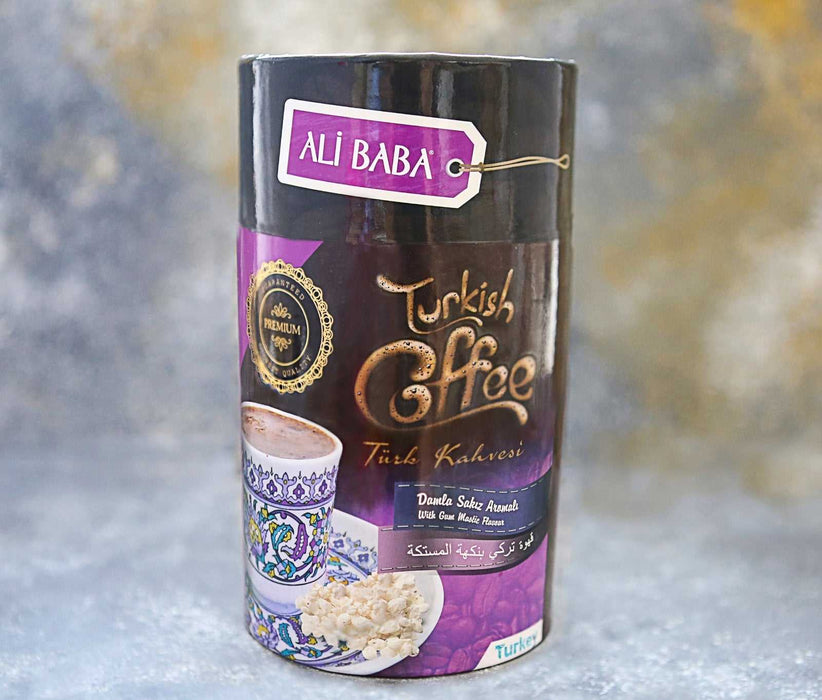 Ali Baba Silindir Kutuda Damla Sakizli Turk Kahvesi (Turkish Coffee with Gum Mastic Flavour) 300 g