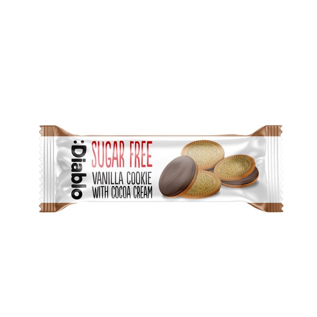 Diablo Sugar Free Vanilla Cookie with Cocoa Cream (176g)