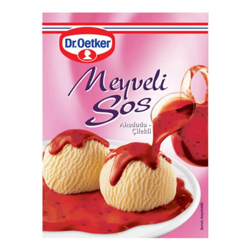 Dr. Oetker Meyveli Sos Raspberry Strawberry Sauce 80g
