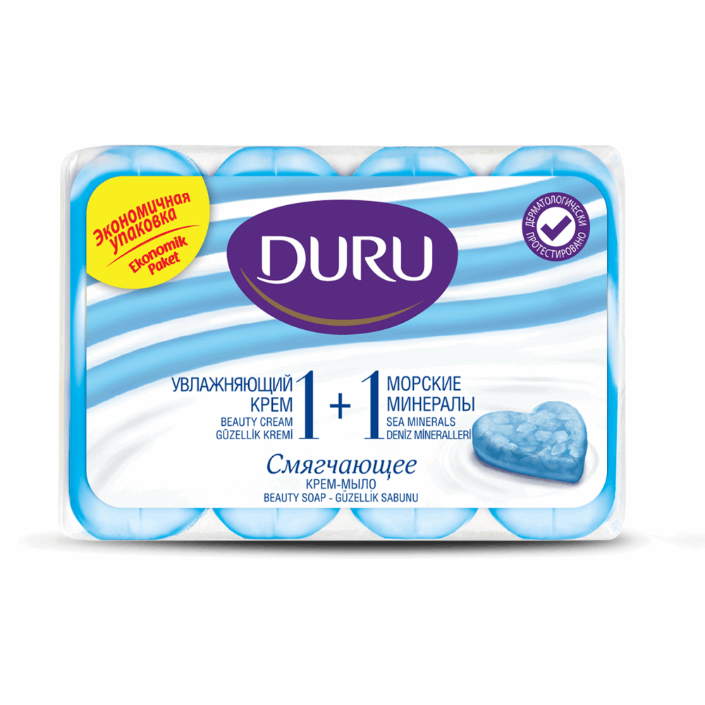Duru 1+1 Beauty Soap Sea Minerals Guzellik 4x90g | Best