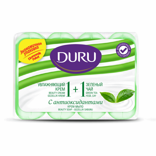 Duru 1+1 Beauty Soap (Green Tea) 4*90 Gr