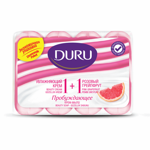 Duru 1+1 Beauty Soap (Pink Grapefruit) 4*90 Gr
