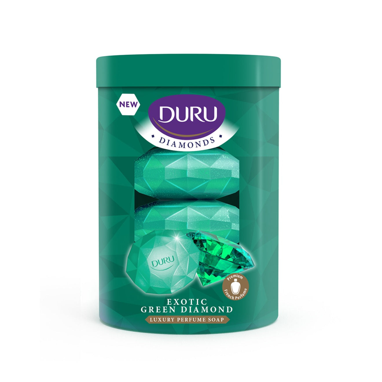 Duru Diamonds Exotic Green Luxury Perfume Soap 4x90g | Best Grocery