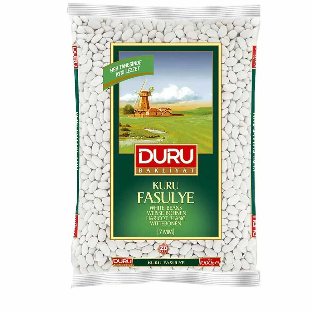 Duru Dry White Beans Dermason 7mm Bag 1kg | Best Grocery