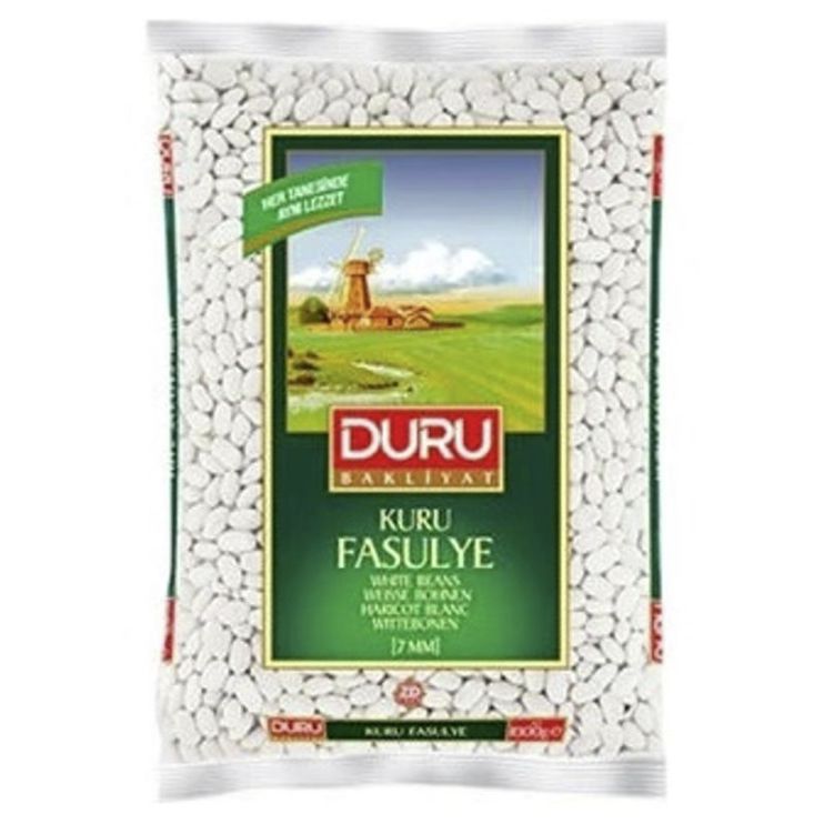 Duru Dry White Beans Kuru Fasulye 7mm Bag 1kg Best Grocery
