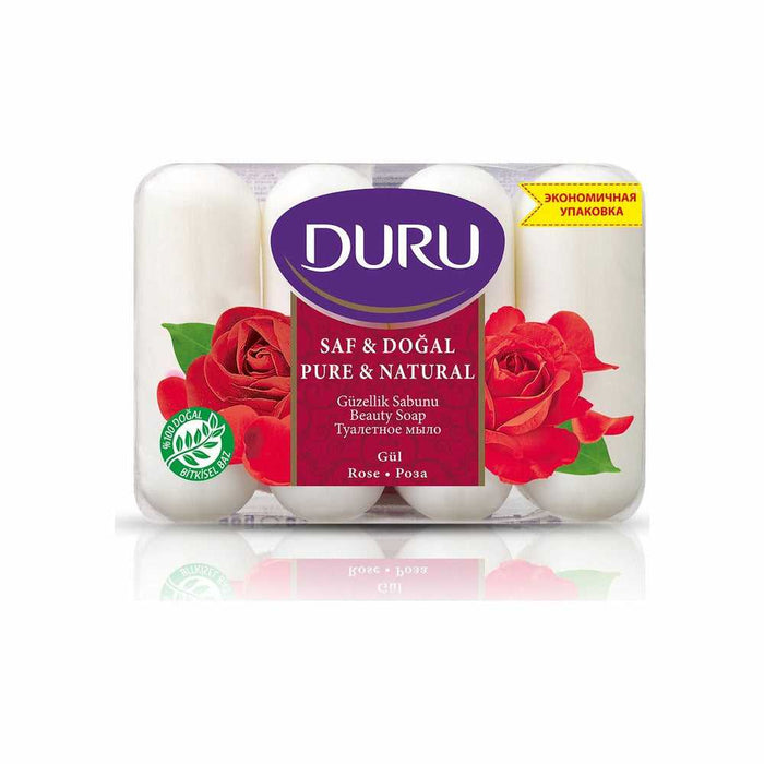 Duru Pure & Natural Hand Soap (Rose) 4*70g