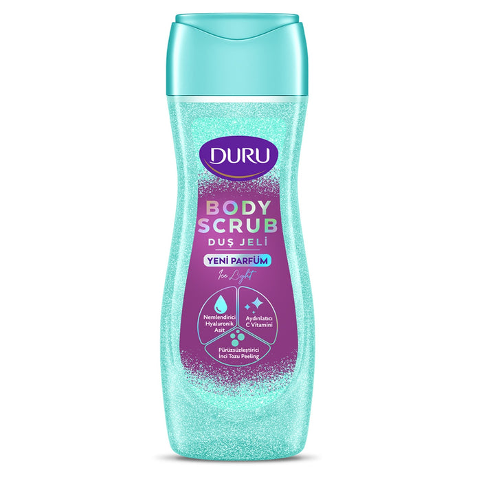 Duru Ice Light Body Scrub Gel 450ml | Vitamin C & Hyaluronic Acid