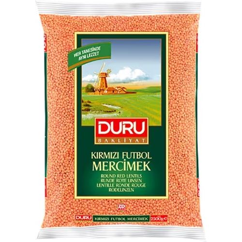 Buy Duru Kırmızı Futbol Mercimek Whole Red Lentils 2.5kg | Best Grocery