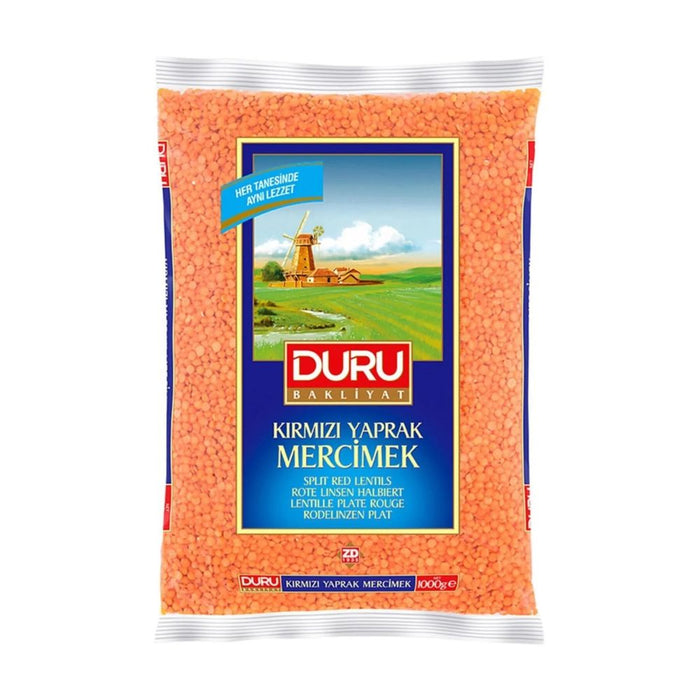 Buy Duru Kırmızı Yaprak Mercimek Split Red Lentils 1000g | Best Grocery