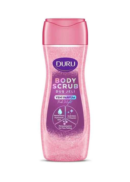 Duru Pink Delight Body Scrub Gel 450ml | Hyaluronic Acid | Best Grocery