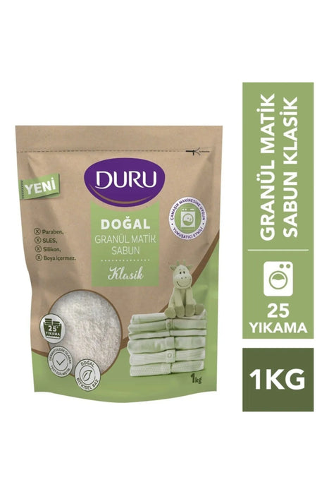 Duru Natural Granul Matic Soap Classic (Toz Sabun Camasir Makineler Icin) 1 kg