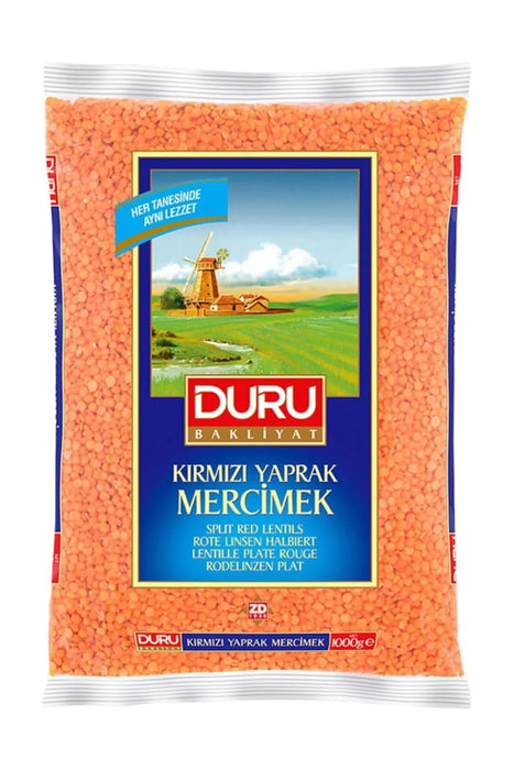 Duru Split Red Lentils (Yaprak Kirmizi Mercimek) 5kg